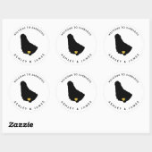 Stickers Mariage de bienvenue Barbade, Favoriser (Feuille)