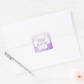 Stickers Mariage de bord de mer violet et blanc (Enveloppe)
