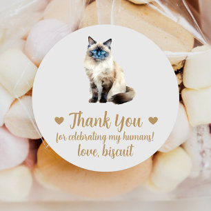 Stickers Mariage de chats Birman Favoriser