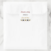 Stickers Mariage de coeur simple (Sac)