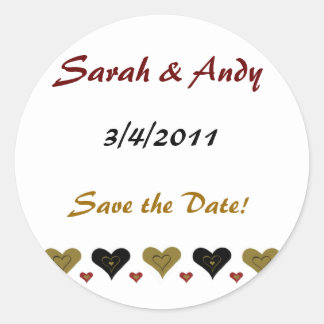 Stickers Mariage de coeur simple
