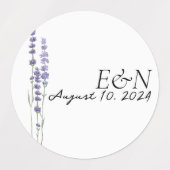 Stickers Mariage de Lavande Français Simple Delica (Design 1)