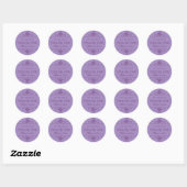 Stickers Mariage de lavande violette (Feuille)