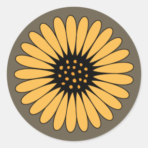 Stickers Mariage de l'enveloppe Gerbera Daisy