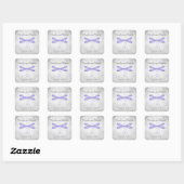 Stickers Mariage de libellules violets (Feuille)