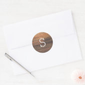 Stickers Mariage de monogramme rustique de grain d (Enveloppe)