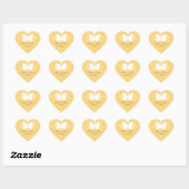 Stickers Mariage de papillon jaune (Feuille)