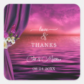 Stickers Mariage de papillons romantiques (Devant)