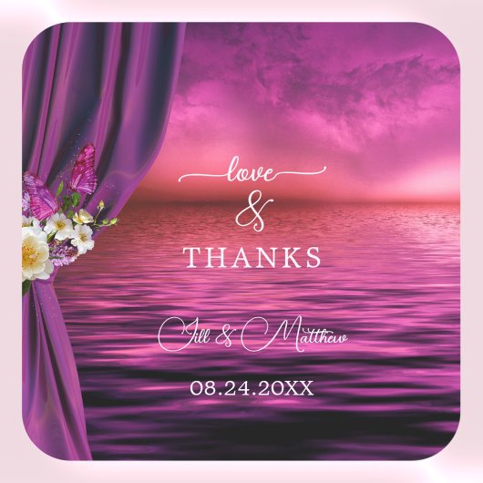 Stickers Mariage de papillons romantiques