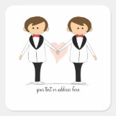 Stickers Mariage Deux Pièces (Devant)