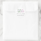 Stickers Mariage d'hiver Merci simple (Sac)