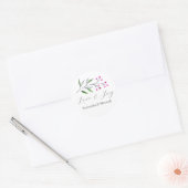 Stickers Mariage d'hiver Merci simple (Enveloppe)