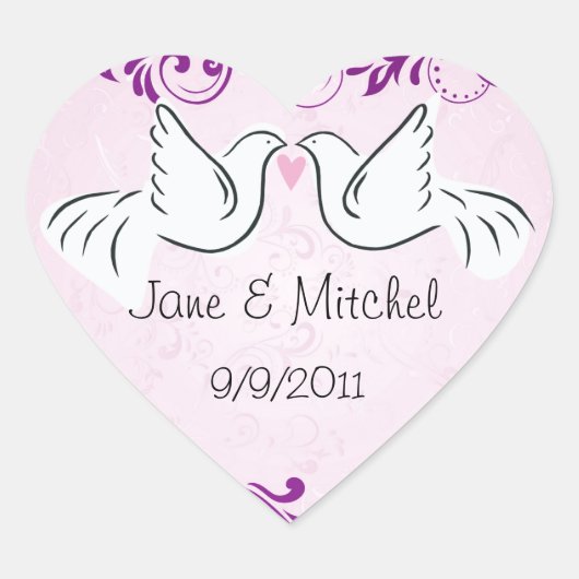 Stickers mariage Dove (Devant)