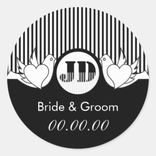 Stickers Mariage Doves