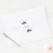 Stickers mariage Dragon Bleu (Enveloppe)