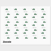Stickers mariage dragon vert (Feuille)