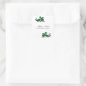 Stickers mariage dragon vert (Sac)