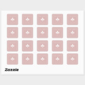 Stickers Mariage Dusty Rose Fleur de Lis (Feuille)