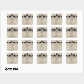 Stickers Mariage Ebony Elegant Deco (Feuille)