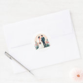 Stickers Mariage élégant (Enveloppe)