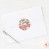Stickers Mariage élégant Flutterbyes 'n Tulips (Enveloppe)