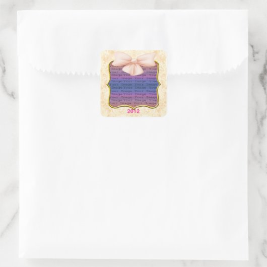 Stickers Mariage en Bow rose (Sac)