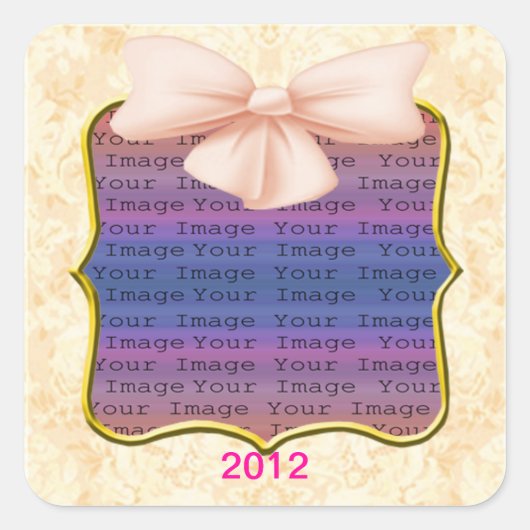 Stickers Mariage en Bow rose (Devant)