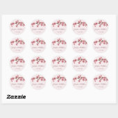 Stickers Mariage en fleurs de cerisier rose (Feuille)