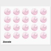 Stickers Mariage en fleurs de cerisier rose (Feuille)