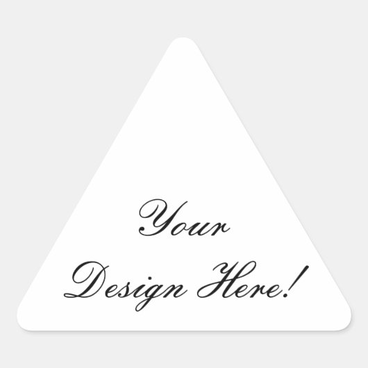 Stickers Mariage en forme de triangle Favor (Devant)