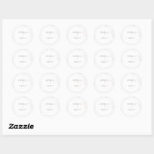 Stickers Mariage en herbe sauvage simple Merci (Feuille)