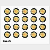 Stickers Mariage Enveloppe Peony Jaune (Feuille)