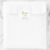 Stickers Mariage, Étiquettes Mariage, Script, Amou (Sac)
