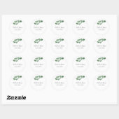 Stickers Mariage Eucalyptus Dollar Argent (Feuille)