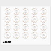 Stickers Mariage fleur sauvage (Feuille)