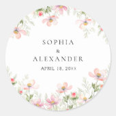 Stickers Mariage fleur sauvage (Devant)