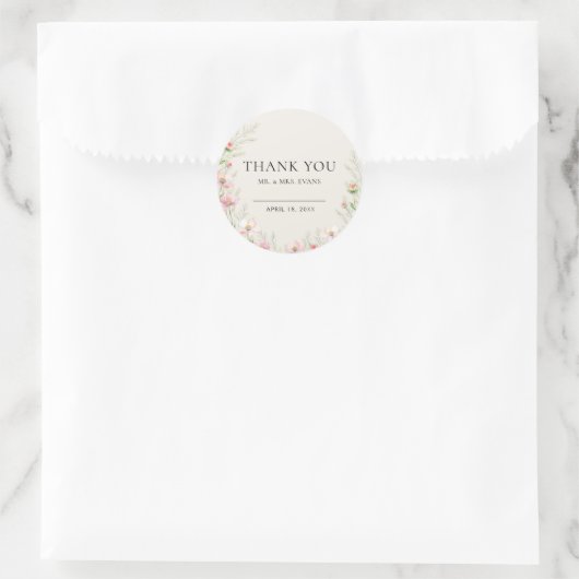 Stickers Mariage fleur sauvage (Sac)