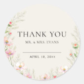 Stickers Mariage fleur sauvage (Devant)