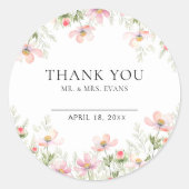 Stickers Mariage fleur sauvage (Devant)