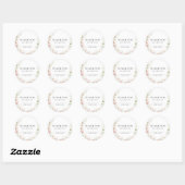 Stickers Mariage fleur sauvage (Feuille)