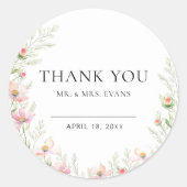 Stickers Mariage fleur sauvage (Devant)