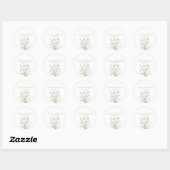 Stickers Mariage fleur sauvage Elegance (Feuille)