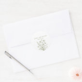 Stickers Mariage fleur sauvage Elegance (Enveloppe)