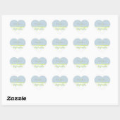Stickers Mariage Fleurs Chartreuse (Feuille)