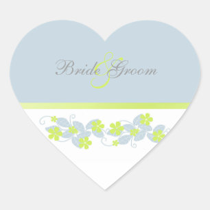 Stickers Mariage Fleurs Chartreuse