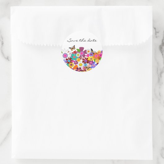 Stickers Mariage Floral (Sac)