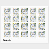 Stickers Mariage Floral Avec Baise Blanche (Feuille)