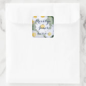 Stickers Mariage Floral Avec Baise Blanche (Sac)