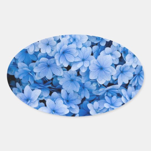 Stickers Mariage floral bleu Enveloppe (Devant)