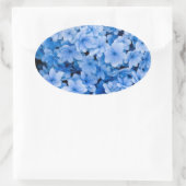 Stickers Mariage floral bleu Enveloppe (Sac)